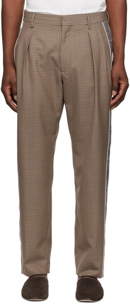 SSENSE Exclusive Brown Virgin Wool Trousers