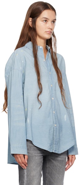 Blue Oversized Shirt