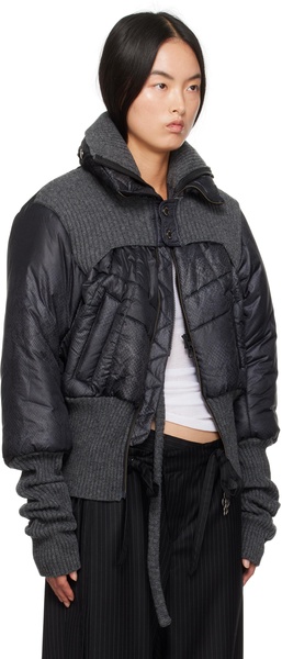 Gray Ottolinger Edition Rib Point Puffer Jacket