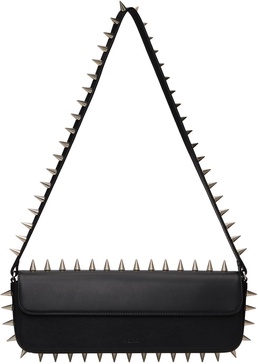 Black Spike Baguette Bag