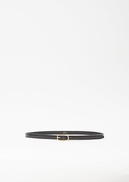 Slim Oval Buckle Belt