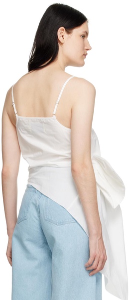 White Asymmetrical Camisole