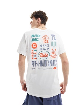 Nike Training Dri-FIT Back Print t-shirt in white