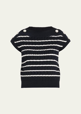 Portofino Knit Sweater with Button Detail