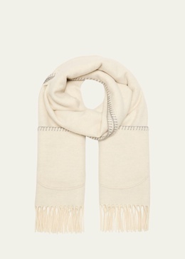 Tiny Reversible Silk & Cashmere Scarf