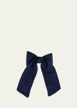 Amiral Denim Bow Barrette