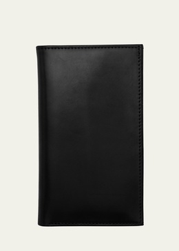 Men's Cordovan Leather Vertical Bifold Wallet