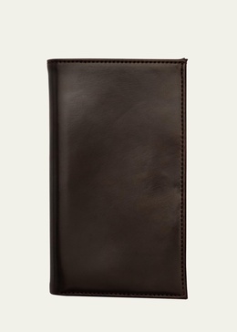 Men's Cordovan Leather Vertical Bifold Wallet