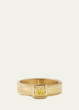 18K Yellow Diamond Nioma Ring