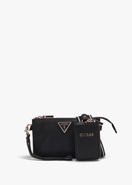 Mini Latona Tri Black Top Zip Cross-Body Bag