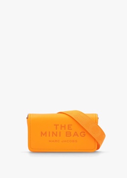 The Leather Mini Tangerine Cross-Body Bag