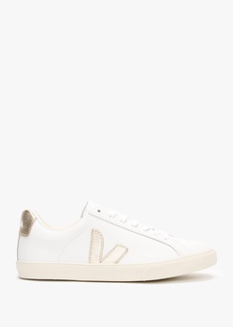 White 'esplar' Sneaker With Side Logo In Chromefree Leather Woman