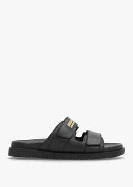 Whitson Black Leather Sandals