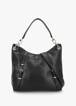 Large Levia Black Hobo Bag