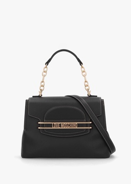 Infinity Love Black Front Flap Shoulder Bag