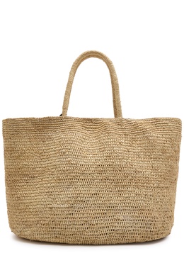 Oregon woven raffia tote 