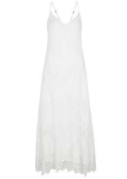 Paisley broderie-anglaise jersey nightdress 