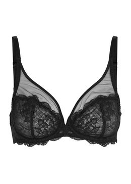 Reve lace underwired plunge bra 