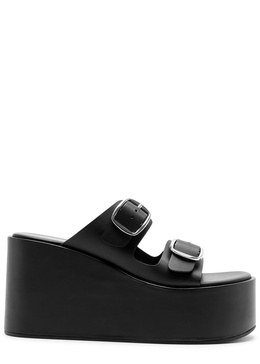 Rubber platform wedge sliders