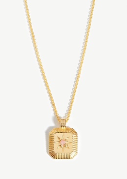 July Birthstone 18kt gold-plated necklace