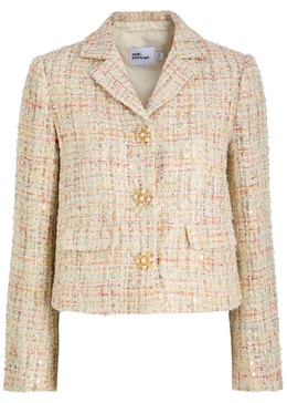 Embellished Boucle Tweed Jacket