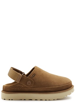 Goldenstar Clog suede sliders 