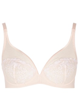 Délice blush underwired lace bra