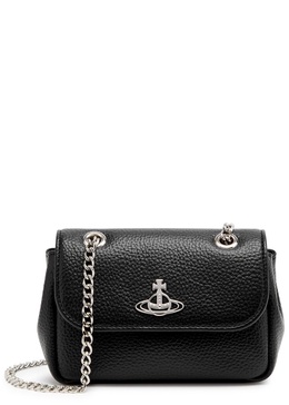 Small faux leather cross-body bag 