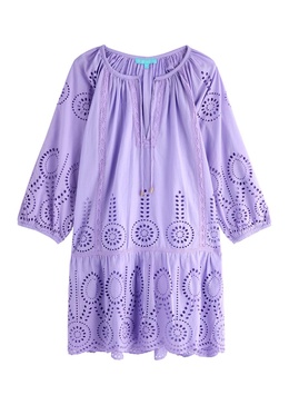 Ashley broderie anglaise cotton kaftan 