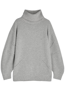 Apex roll-neck wool-blend jumper