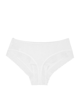 Eugenie ribbed lace-trimmed briefs 