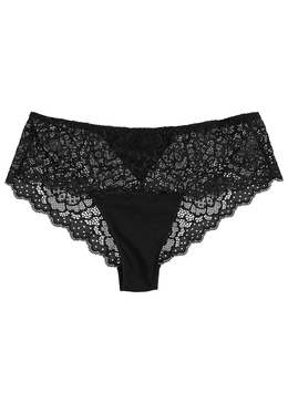 Caresse black lace briefs