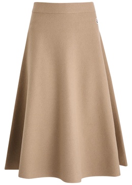 Wool-blend midi skirt 