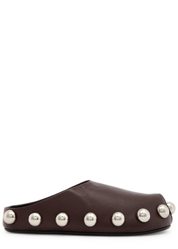 Gabi studded leather clogs