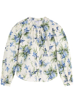 Ashlynn floral-print cotton blouse 