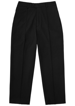 Straight-leg woven trousers