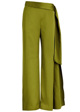 Gracie wide-leg satin trousers 