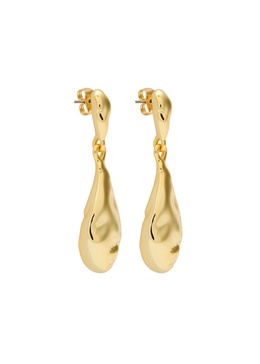 Brut 14kt gold-plated drop earrings