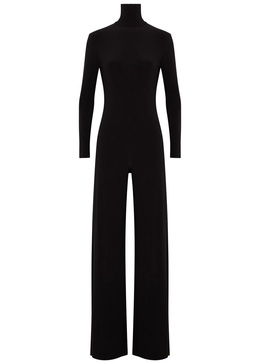 Roll-neck stretch-jersey jumpsuit 