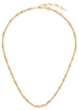 Goldie 18kt gold-plated beaded necklace 