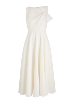 Brigitte pleated midi dress