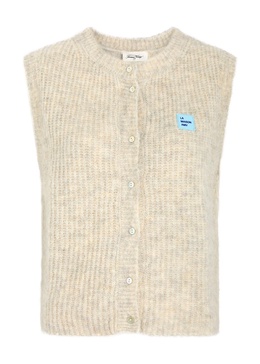 East logo ribbed-knit vest 