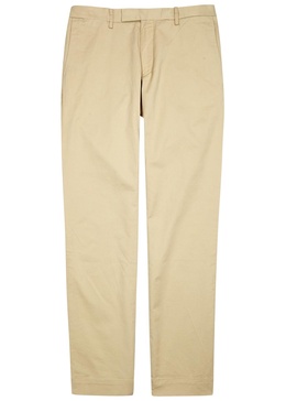 Slim-leg stretch cotton chinos