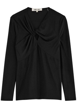 Ursula knotted lamé top