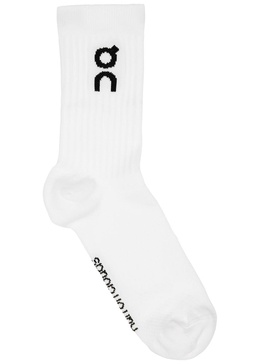 Logo cotton-blend socks - set of three 