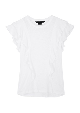 Bea ruffled cotton T-shirt 