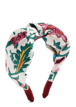 Printed satin headband