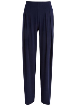 Tapered stretch-jersey trousers 