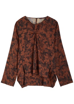 Alone printed chiffon blouse