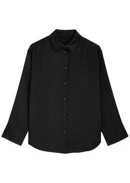  Fleur du Jour silk-satin pyjama shirt 